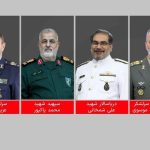 جمعی از فرماندهان نیروهای مسلح به همرزمان شهیدشان پیوستند