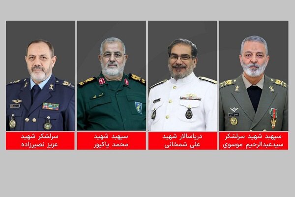 جمعی از فرماندهان نیروهای مسلح به همرزمان شهیدشان پیوستند