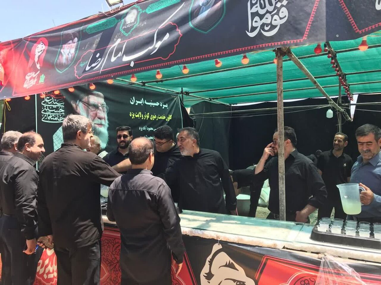 ۲۵ موکب مردمی از یزد در مشهد مقدس فعالیت می کند
