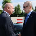 استقبال رسمی اردوغان از صدراعظم اتریش در کاخ ریاست‌جمهوری